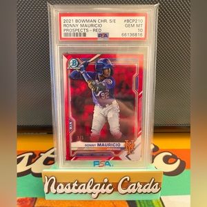 2021 Bowman Chrome Sapphire Ronny Mauricio